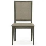 Origins Upholstered Side Chair - 809 Ebony / 7617-91 Linen - Image 11