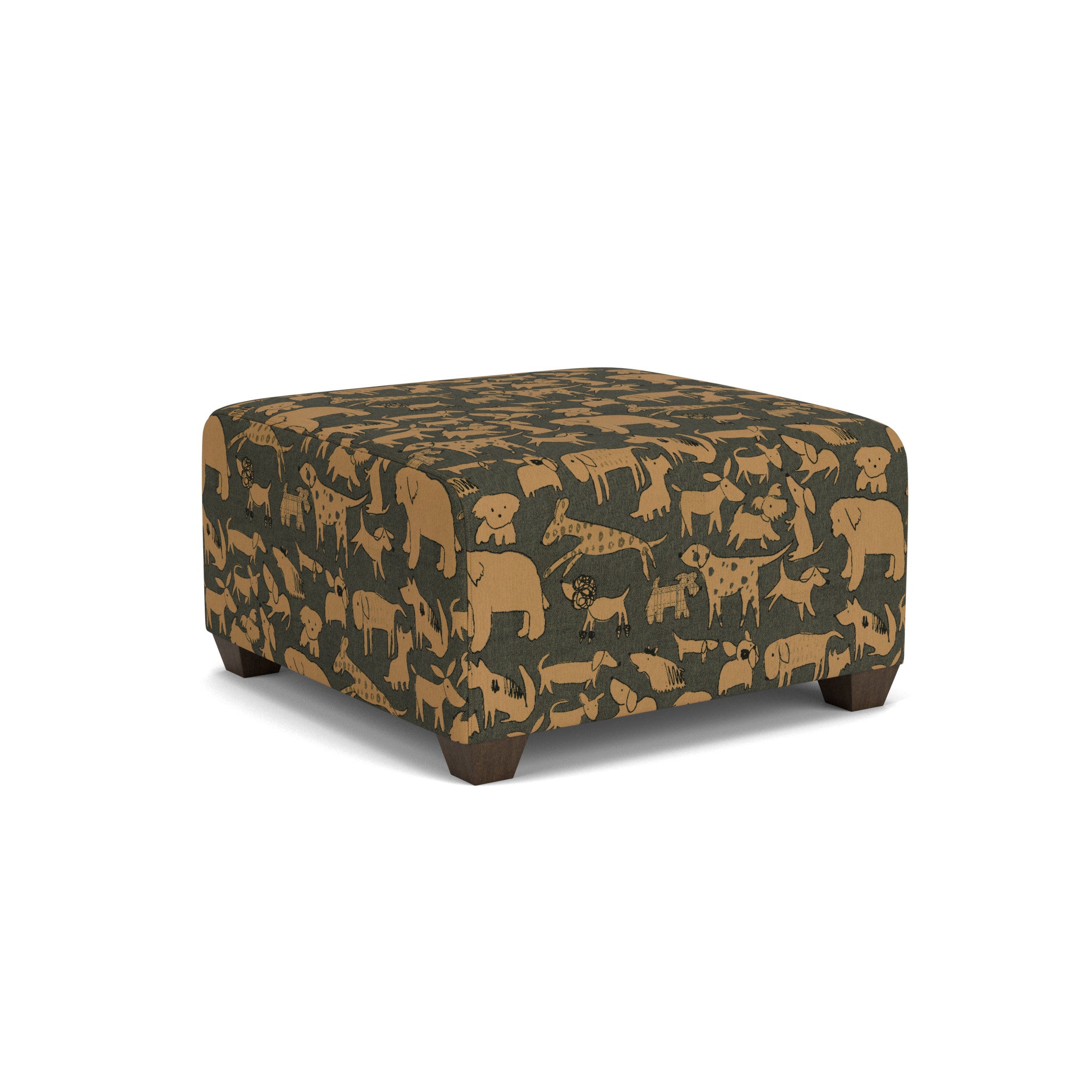 7401092-105400283 Freedom Fabric Square Cocktail Ottoman - Image 1