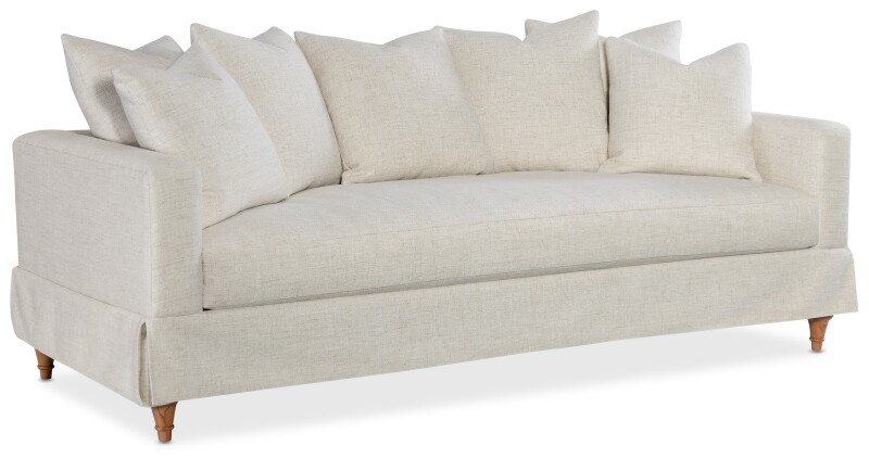 Upholstery Living Room Bridgette 7 ft. Skirted Sofa