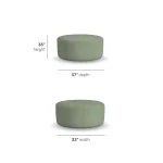 Pouf Fabric Cocktail Ottoman - Image 5