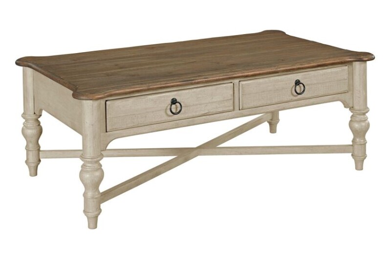 Weatherford - Cornsilk Weatherford Cocktail Table