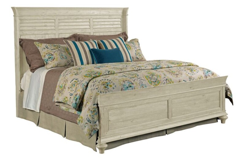 Weatherford - Cornsilk Shelter Queen Bed - Complete