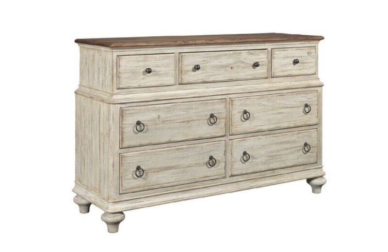 Weatherford - Cornsilk Wellington Drawer Dresser