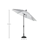9' Crank Auto Tilt Umbrella - Image 8