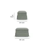 Eleanora Fabric Ottoman - Image 6