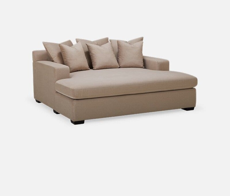 Maddie Extra Wide Chaise Lounge with Cupholder