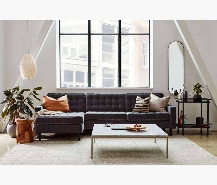 Reverie By EQ3 Left Hand Facing Loveseat