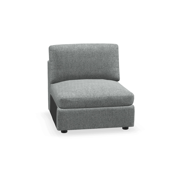 Oskar By EQ3 Armless Chair