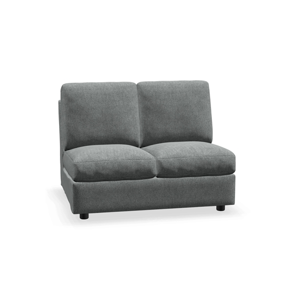 Oskar By EQ3 Armless Loveseat