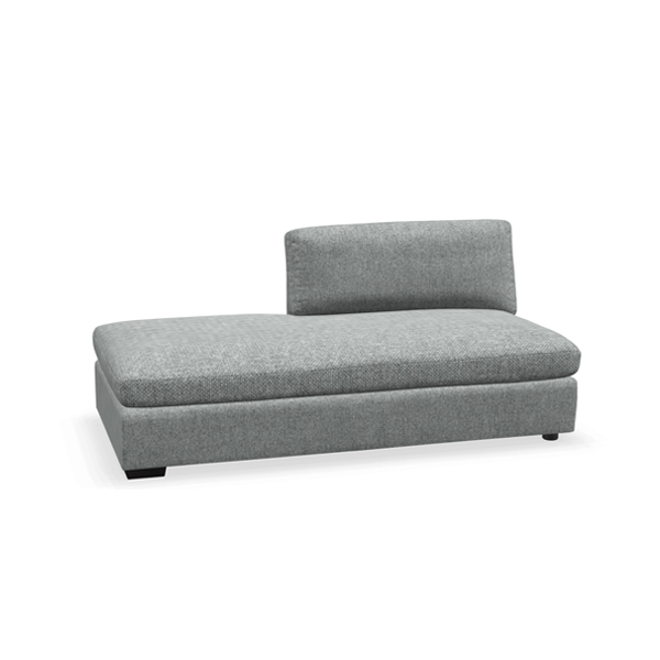 Oskar By EQ3 Left-Hand Backless Chaise
