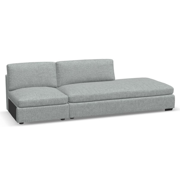 Oskar By EQ3 Right-Hand Facing Extended Backless Chaise