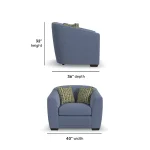 Jewel Fabric Chair - Image 6