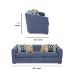 Jewel Fabric Sofa - Image 6