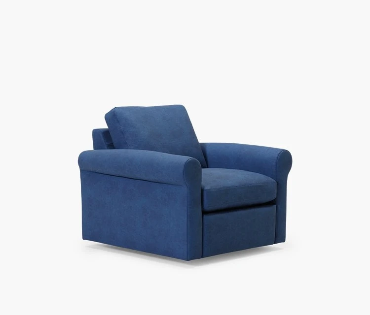 Madison Roll Arm G1 Finished Armless Swivel Chair