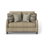Gianna Fabric Bench Loveseat - Image 7