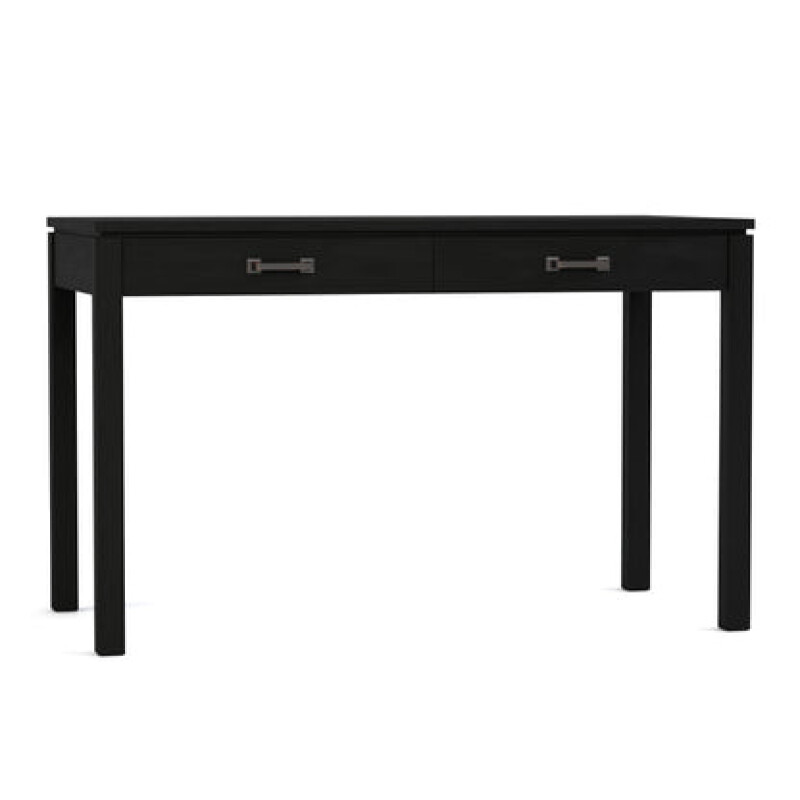 Dwyer 48-inch Desk - 809 Ebony / 04 Bronze Square Pull