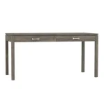 Dwyer 60-inch Desk - 803 Bluff / 05 Nickel Square Pull