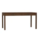 Dwyer 60-inch Desk - 804 Ember / 05 Nickel Square Pull - Image 4