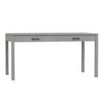 Dwyer 60-inch Desk - 804 Ember / 05 Nickel Square Pull - Image 7
