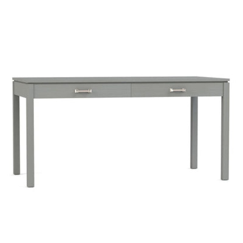 Dwyer 60-inch Desk - 806 Mist / 05 Nickel Square Pull
