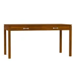 Dwyer 60-inch Desk - 809 Ebony / 05 Nickel Square Pull - Image 9