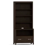 Dwyer One-Drawer File - With Hutch / 800 Clay / 05 Nickel Square Pull