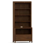 Dwyer One-Drawer File - With Hutch / 802 Bay / 04 Bronze Square Pull