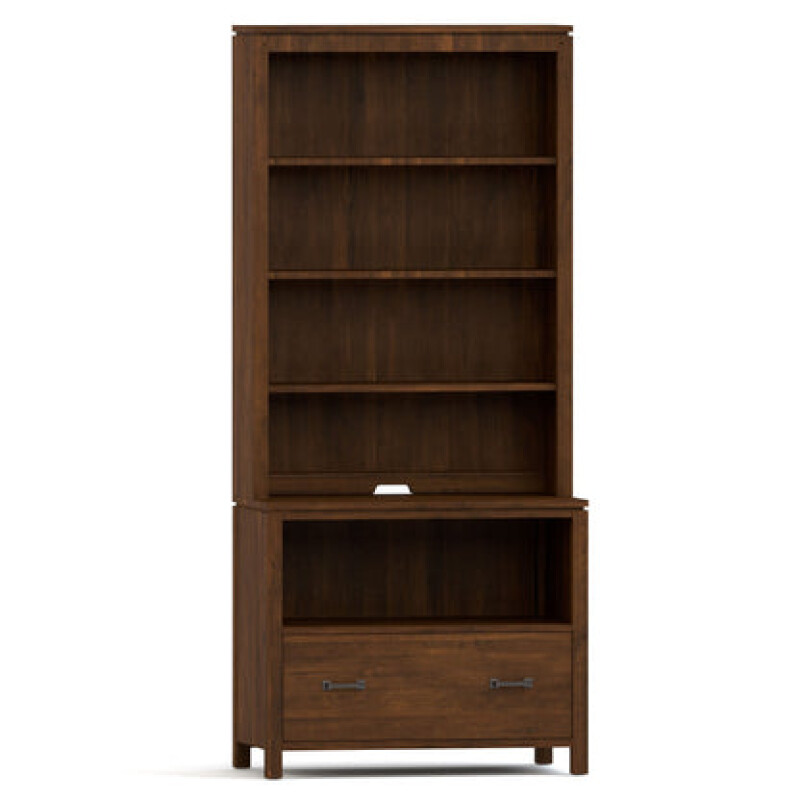 Dwyer One-Drawer File - With Hutch / 802 Bay / 04 Bronze Square Pull