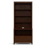 Dwyer One-Drawer File - With Hutch / 802 Bay / 04 Bronze Square Pull - Image 23