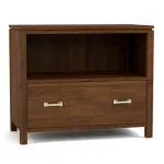 Dwyer One-Drawer File - With Hutch / 803 Bluff / 05 Nickel Square Pull - Image 10