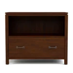 Dwyer One-Drawer File - With Hutch / 803 Bluff / 05 Nickel Square Pull - Image 4