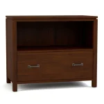 Dwyer One-Drawer File - With Hutch / 805 Dune / 04 Bronze Square Pull - Image 21