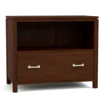 Dwyer One-Drawer File - With Hutch / 805 Dune / 04 Bronze Square Pull - Image 20
