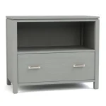 Dwyer One-Drawer File - With Hutch / 805 Dune / 04 Bronze Square Pull - Image 7