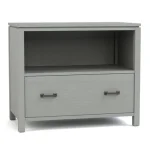 Dwyer One-Drawer File - With Hutch / 806 Mist / 04 Bronze Square Pull - Image 14