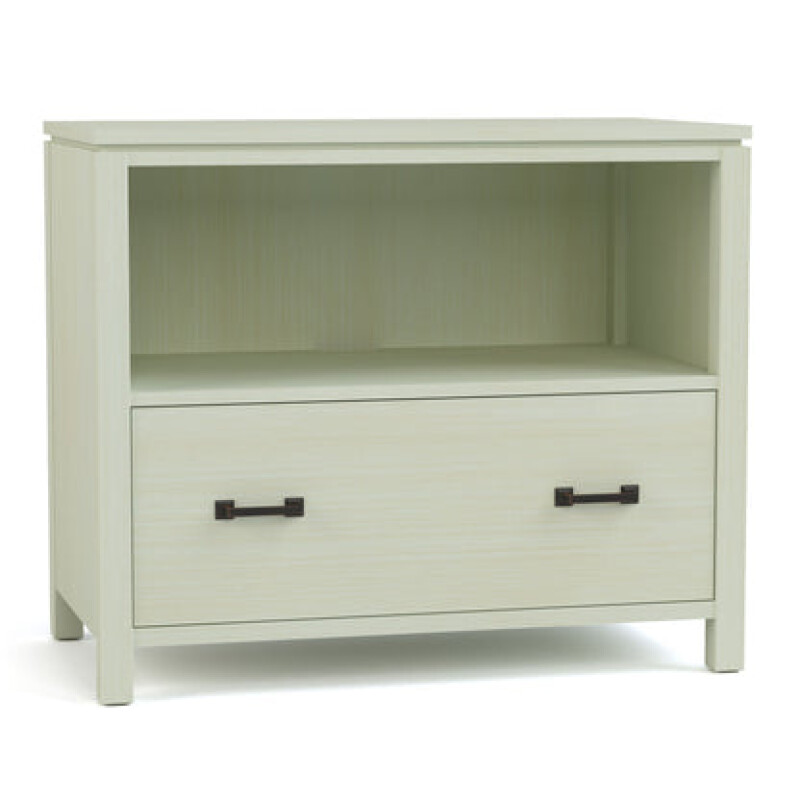 Dwyer One-Drawer File - Without Hutch / 804 Ember / 04 Bronze Square Pull
