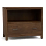 Dwyer One-Drawer File - Without Hutch / 805 Dune / 04 Bronze Square Pull - Image 18