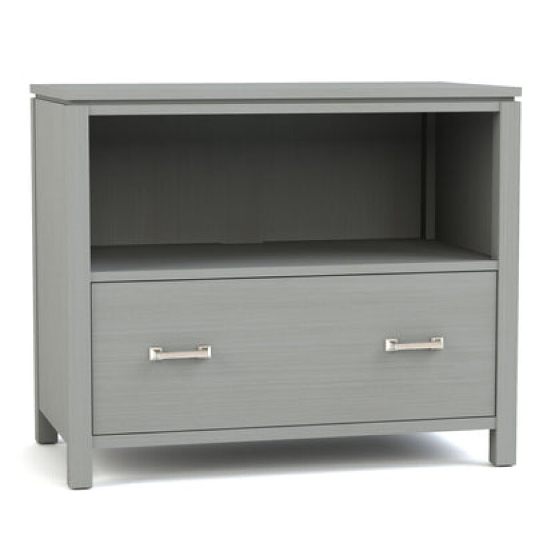 Dwyer One-Drawer File - Without Hutch / 806 Mist / 05 Nickel Square Pull