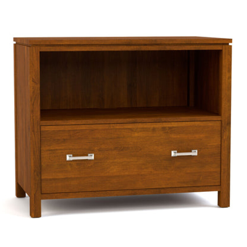 Dwyer One-Drawer File - Without Hutch / 807 Harvest / 05 Nickel Square Pull