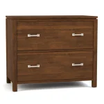 Dwyer Two-Drawer File - With Hutch / 802 Bay / 05 Nickel Square Pull - Image 11