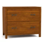 Dwyer Two-Drawer File - Without Hutch / 801 Coast / 04 Bronze Square Pull - Image 14