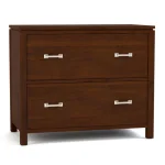 Dwyer Two-Drawer File - Without Hutch / 804 Ember / 05 Nickel Square Pull - Image 20