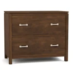 Dwyer Two-Drawer File - Without Hutch / 804 Ember / 05 Nickel Square Pull - Image 11
