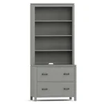 Dwyer Two-Drawer File - Without Hutch / 805 Dune / 04 Bronze Square Pull - Image 26