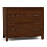 Dwyer Two-Drawer File - Without Hutch / 805 Dune / 04 Bronze Square Pull - Image 21