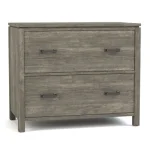 Dwyer Two-Drawer File - Without Hutch / 805 Dune / 04 Bronze Square Pull - Image 16