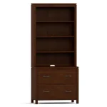 Dwyer Two-Drawer File - Without Hutch / 807 Harvest / 04 Bronze Square Pull - Image 17