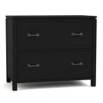 Dwyer Two-Drawer File - Without Hutch / 807 Harvest / 04 Bronze Square Pull - Image 13