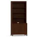 Dwyer Two-Door Cabinet - With Hutch / 803 Bluff / 05 Nickel Square Pull - Image 17