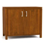 Dwyer Two-Door Cabinet - With Hutch / 803 Bluff / 05 Nickel Square Pull - Image 6